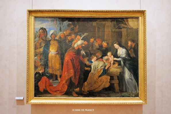 ルーベンス作『東方三博士の礼拝』（リヨン美術館所蔵）